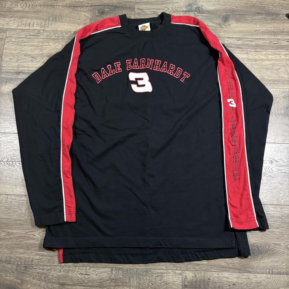 Dale Earnhardt Long Sleeve Shirt Mens Large Black NASCAR‎ Racing Winner's Circle